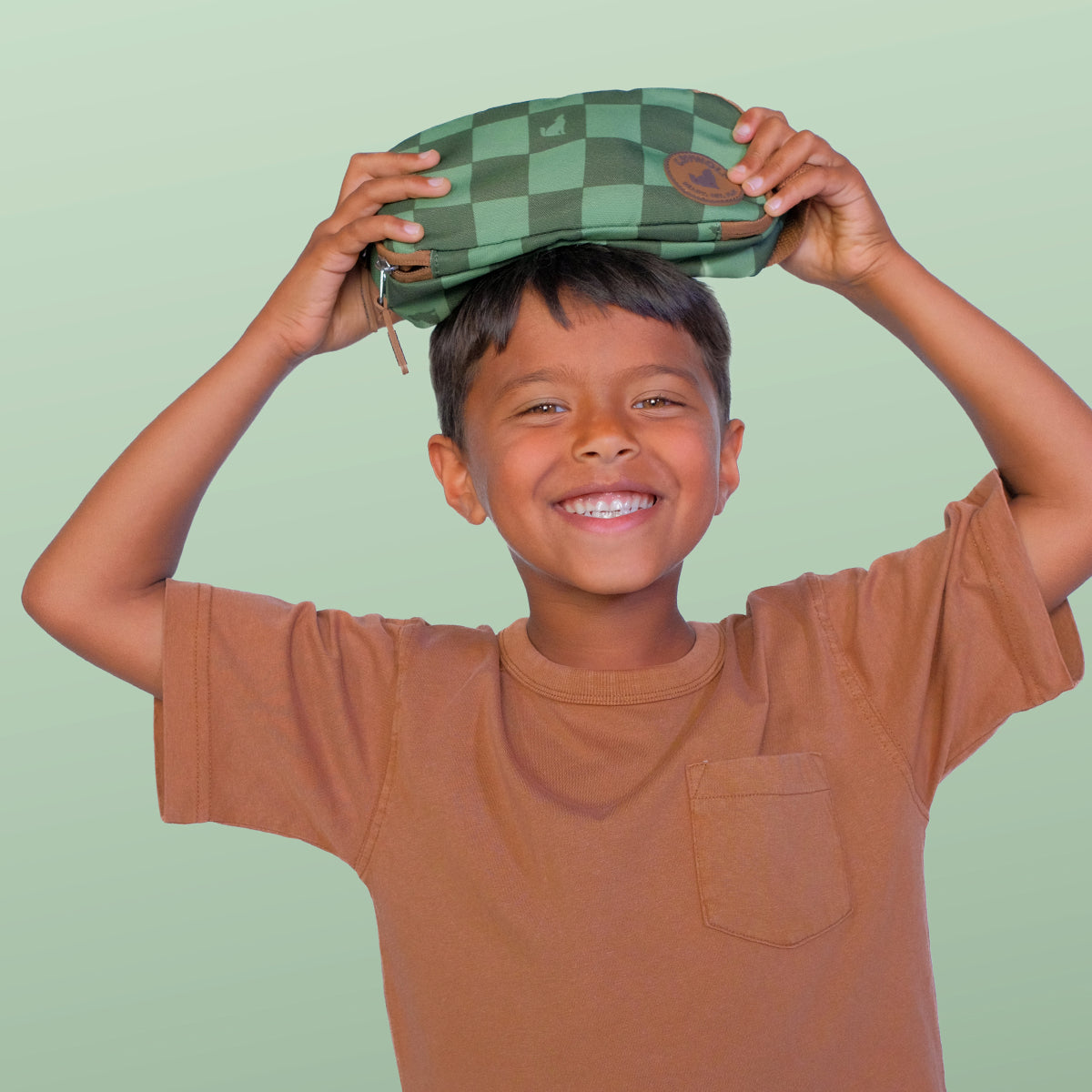 Crywolf - Fable Pencil Case - Green Check