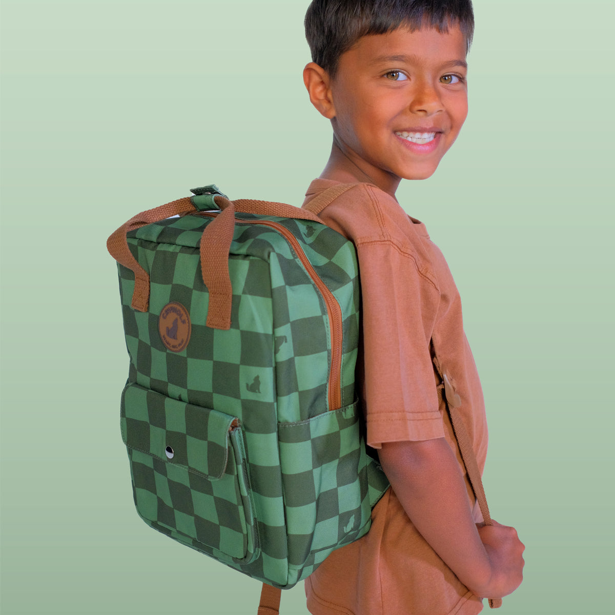 Crywolf - Mini Backpack - Green Check