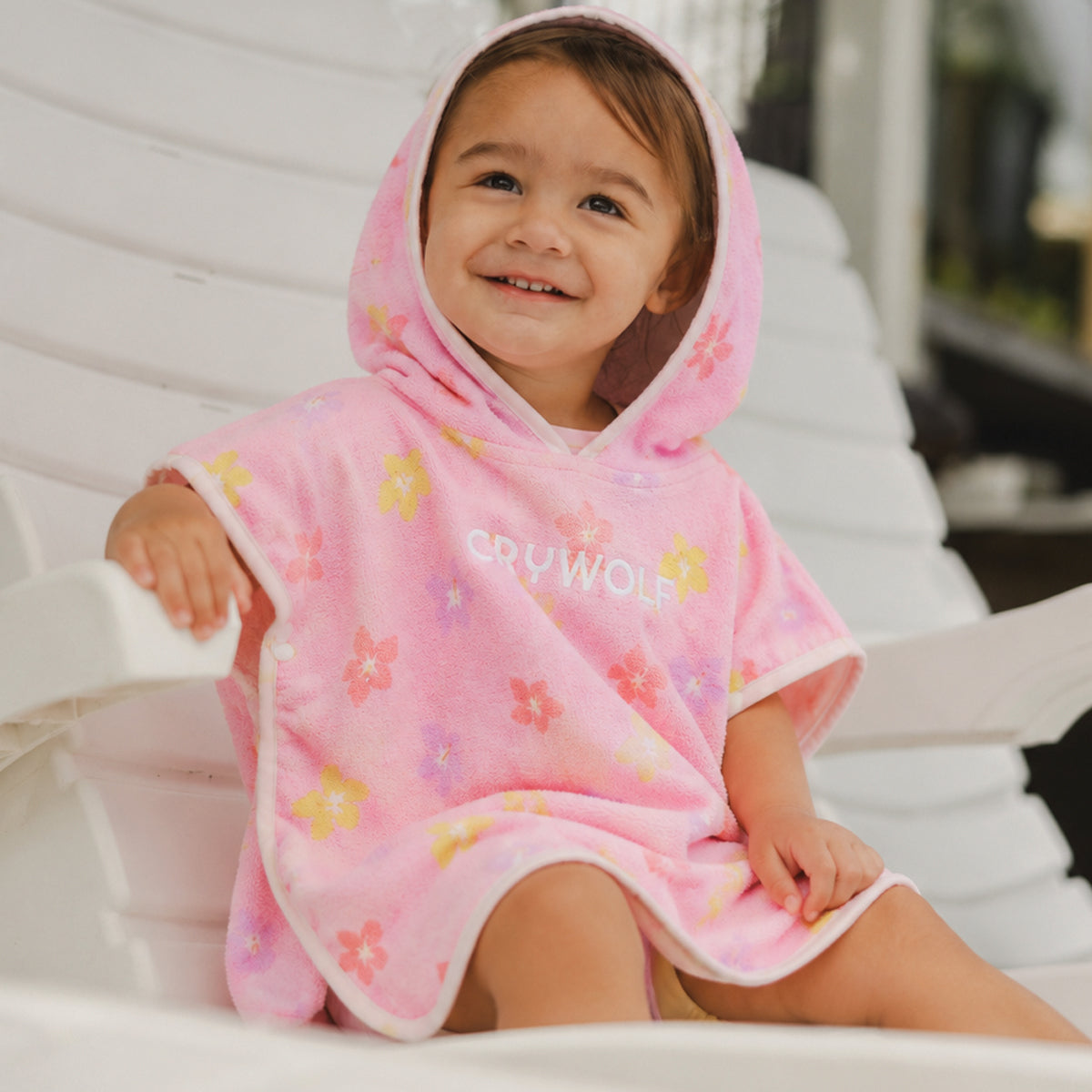 Crywolf - Baby Hooded Towel - Hibiscus Bloom