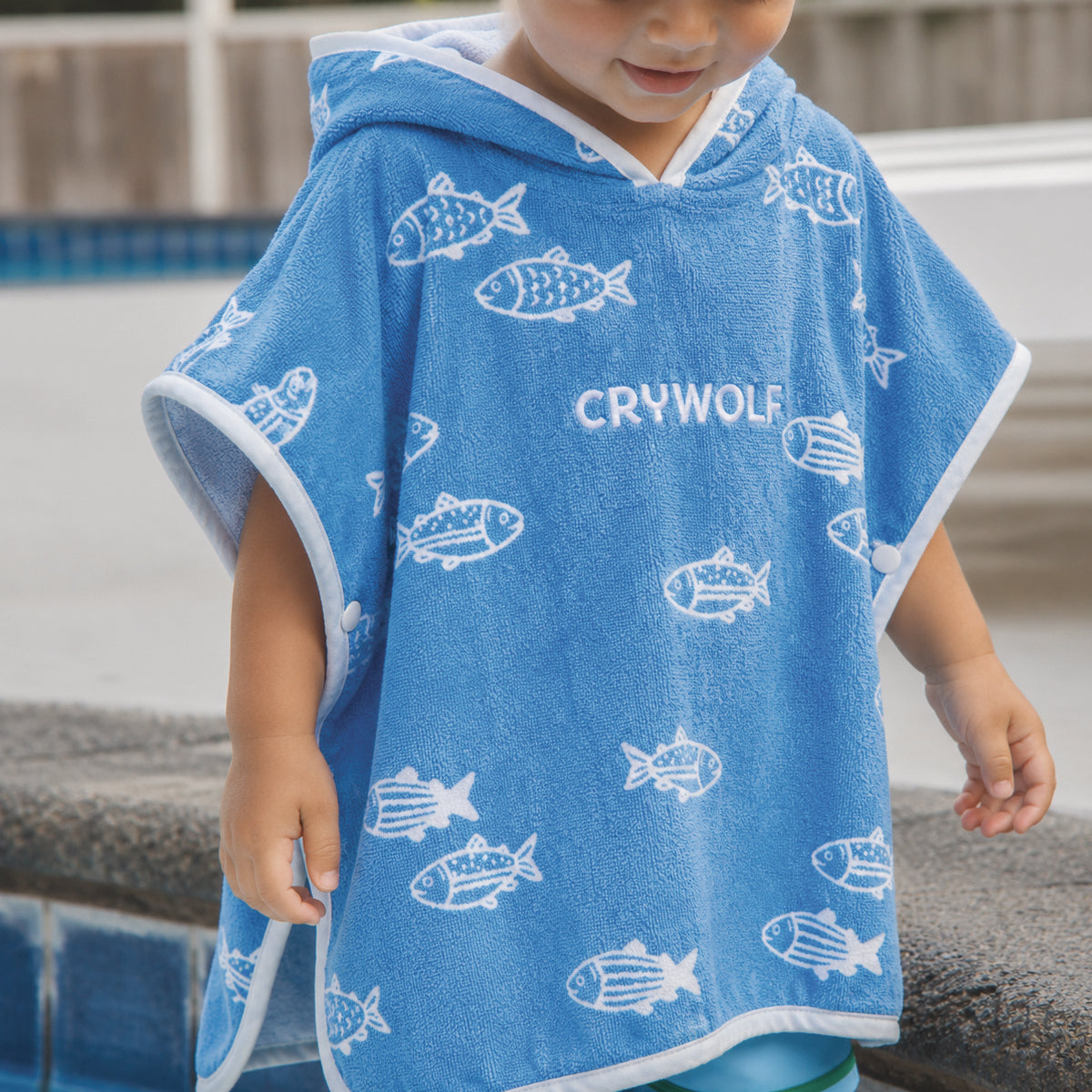 Crywolf - Baby Hooded Towel - Fish School