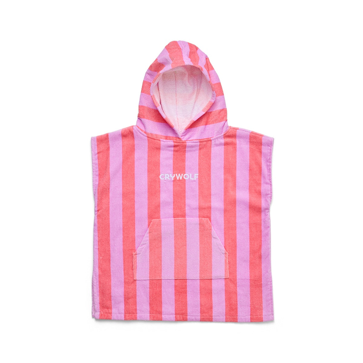 Crywolf - Hooded Towel - Flamingo Stripe