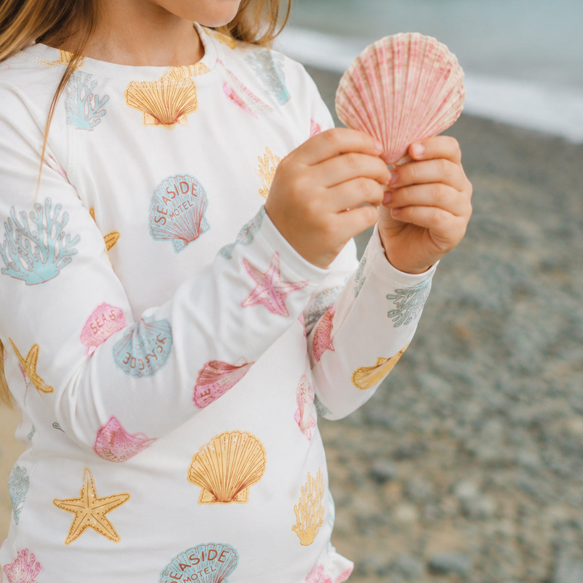 Crywolf - Baby Long Sleeve Swimsuit - Little Shell