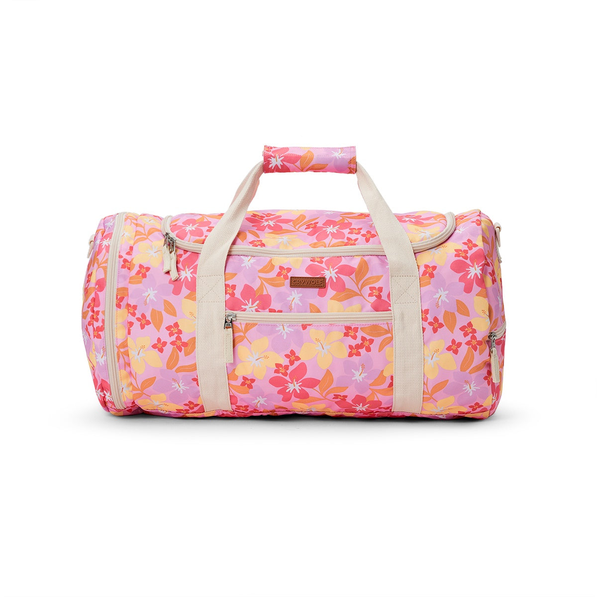 Crywolf - Packable Duffel Bag - Hibiscus Daze