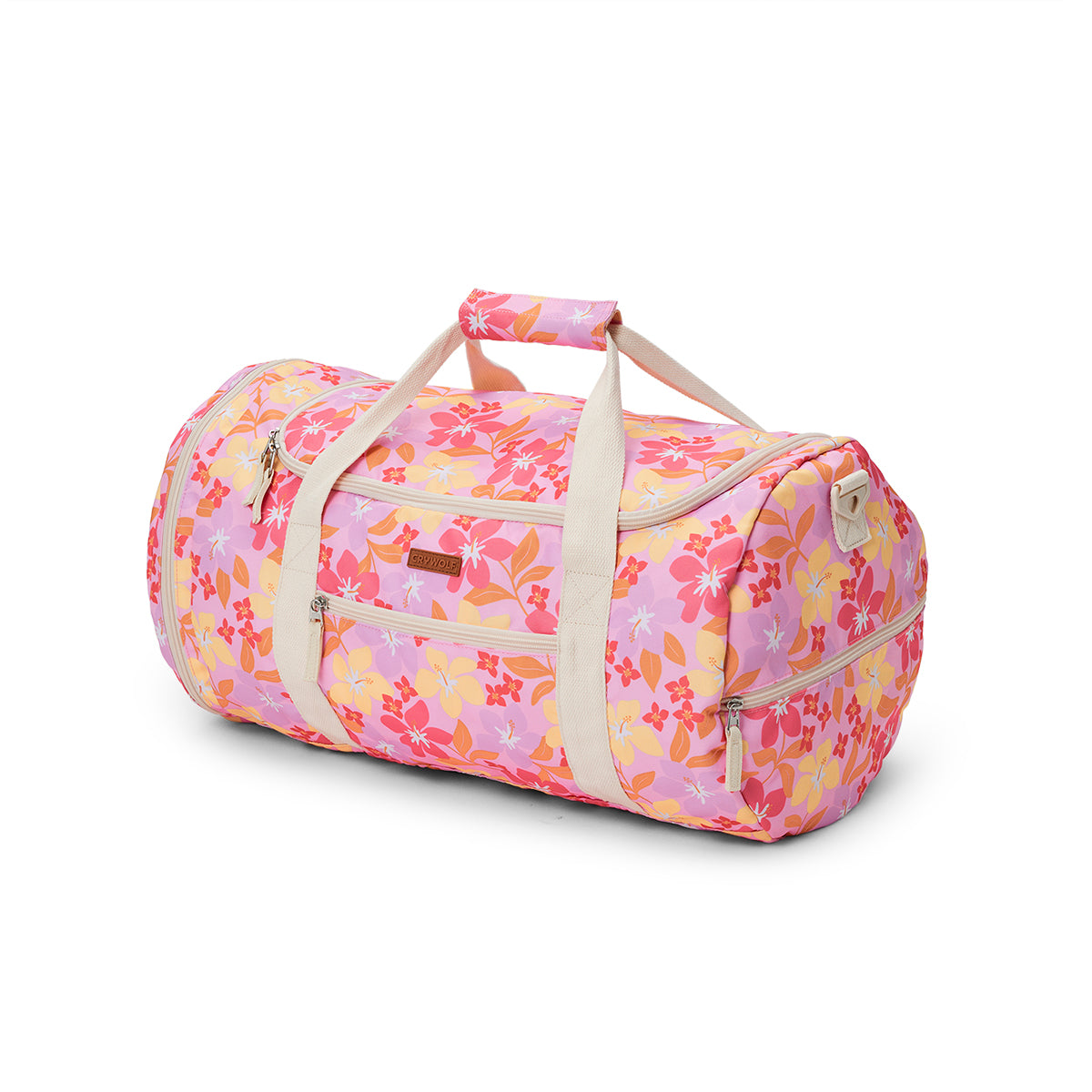Crywolf - Packable Duffel Bag - Hibiscus Daze