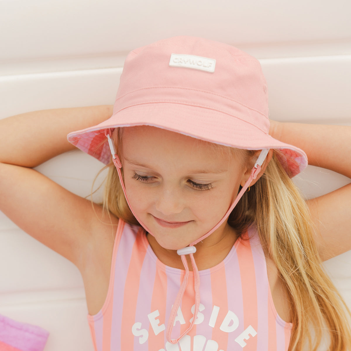 Crywolf - Reversible Bucket Hat - Flamingo Stripe