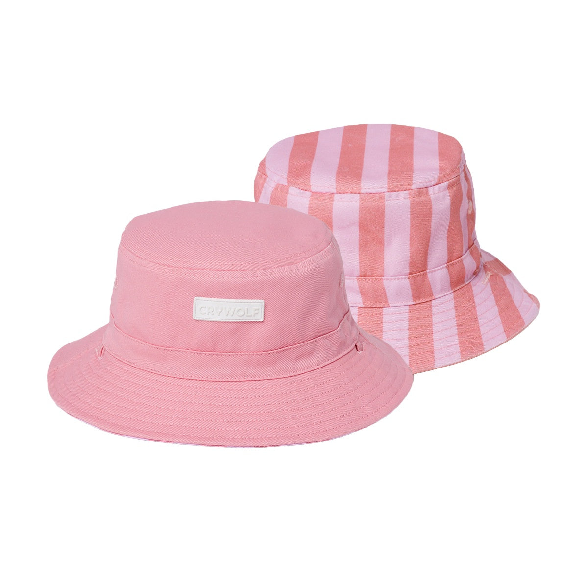 Crywolf - Reversible Bucket Hat - Flamingo Stripe
