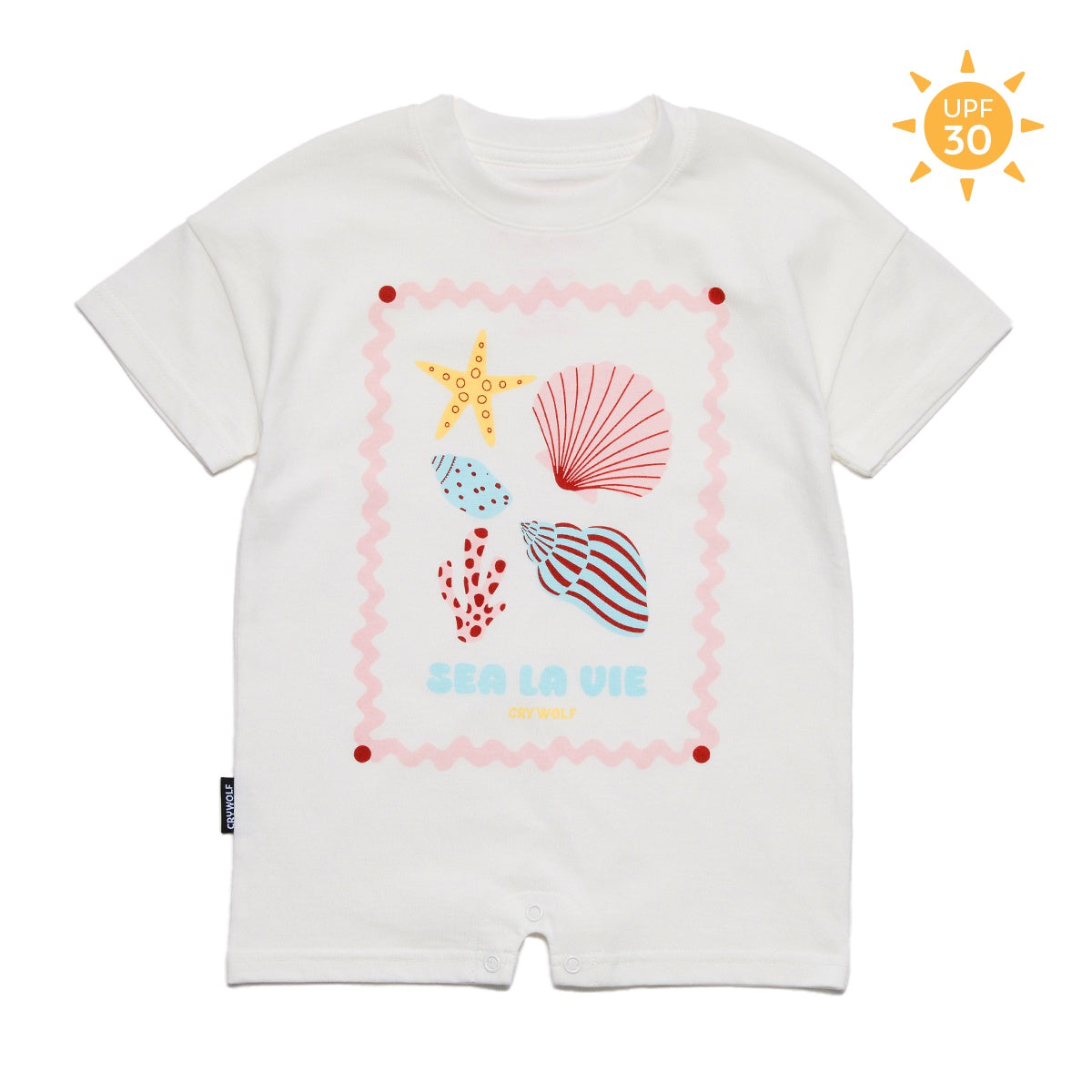 Crywolf - Sun Smart Romper - Little Shell