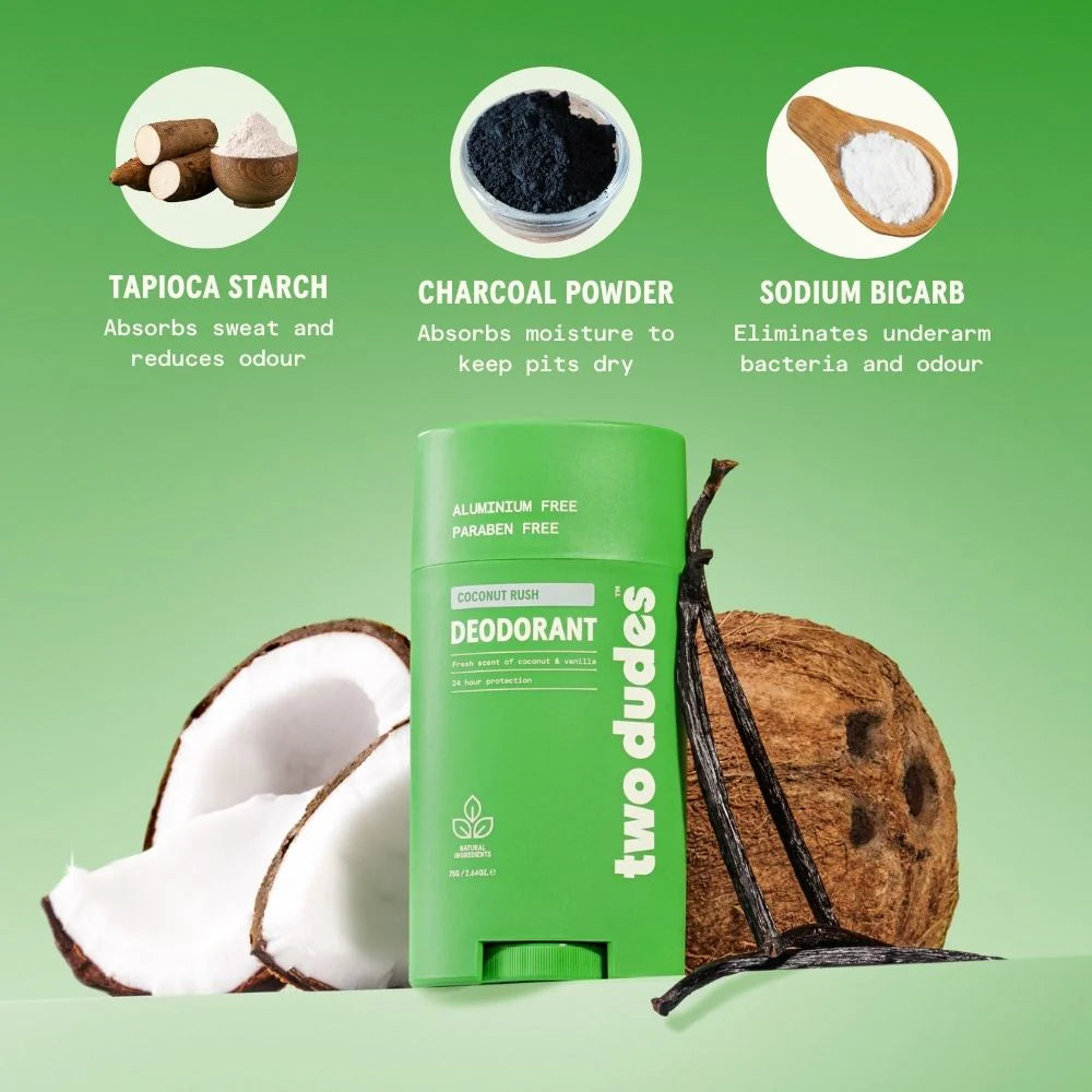 Two Dudes - Mens Natural Deodorant