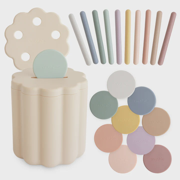 Mushie - Coin + Tube Sorting Set