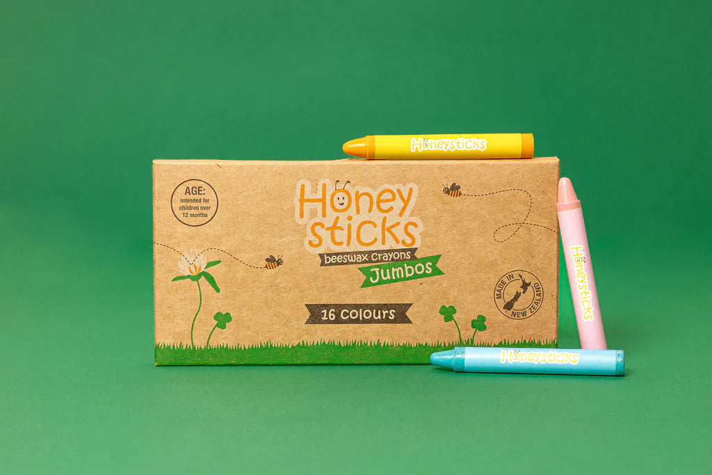 Honeysticks - Jumbo Crayon 16 Pack