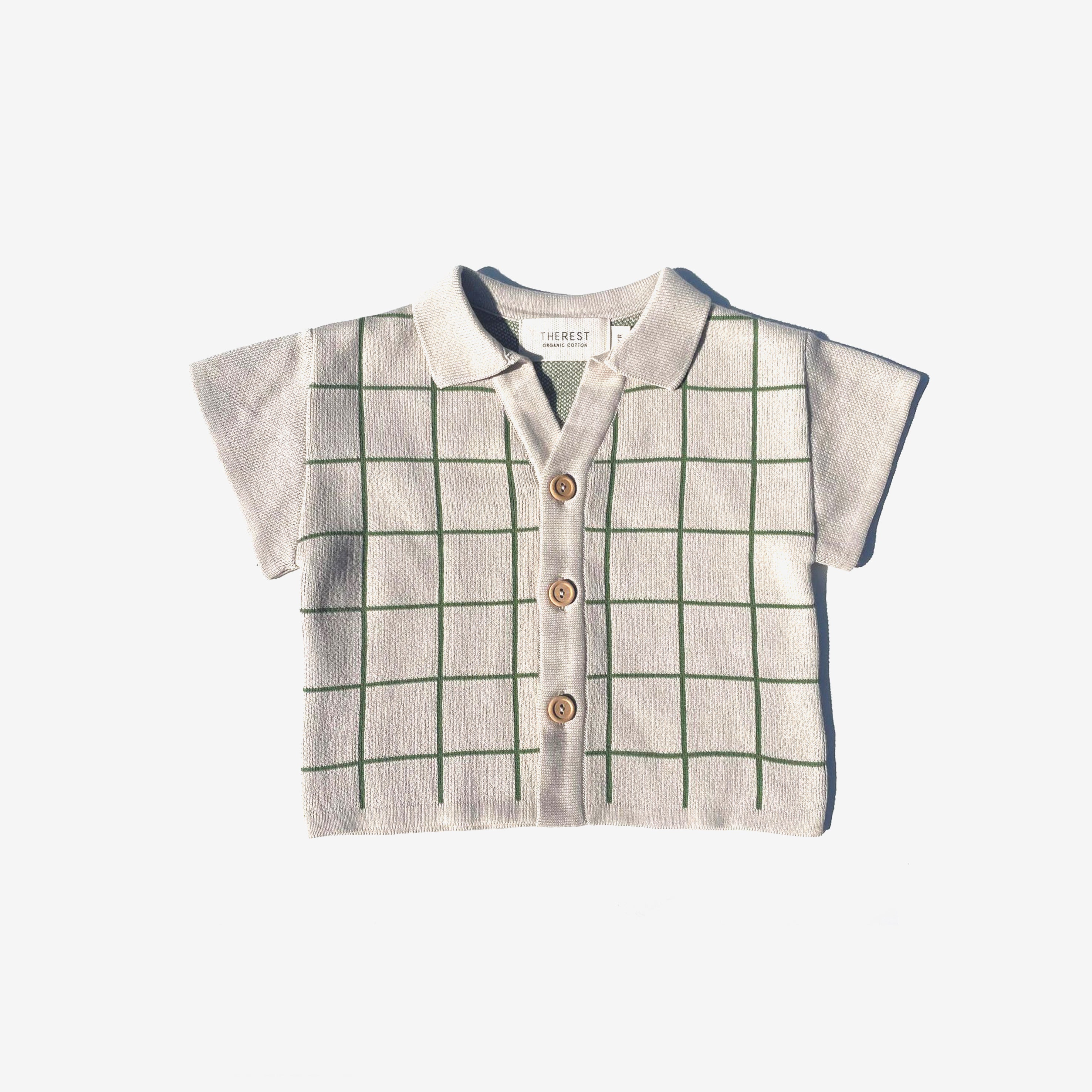 The Rest - Knit Shirt - Clover Grid