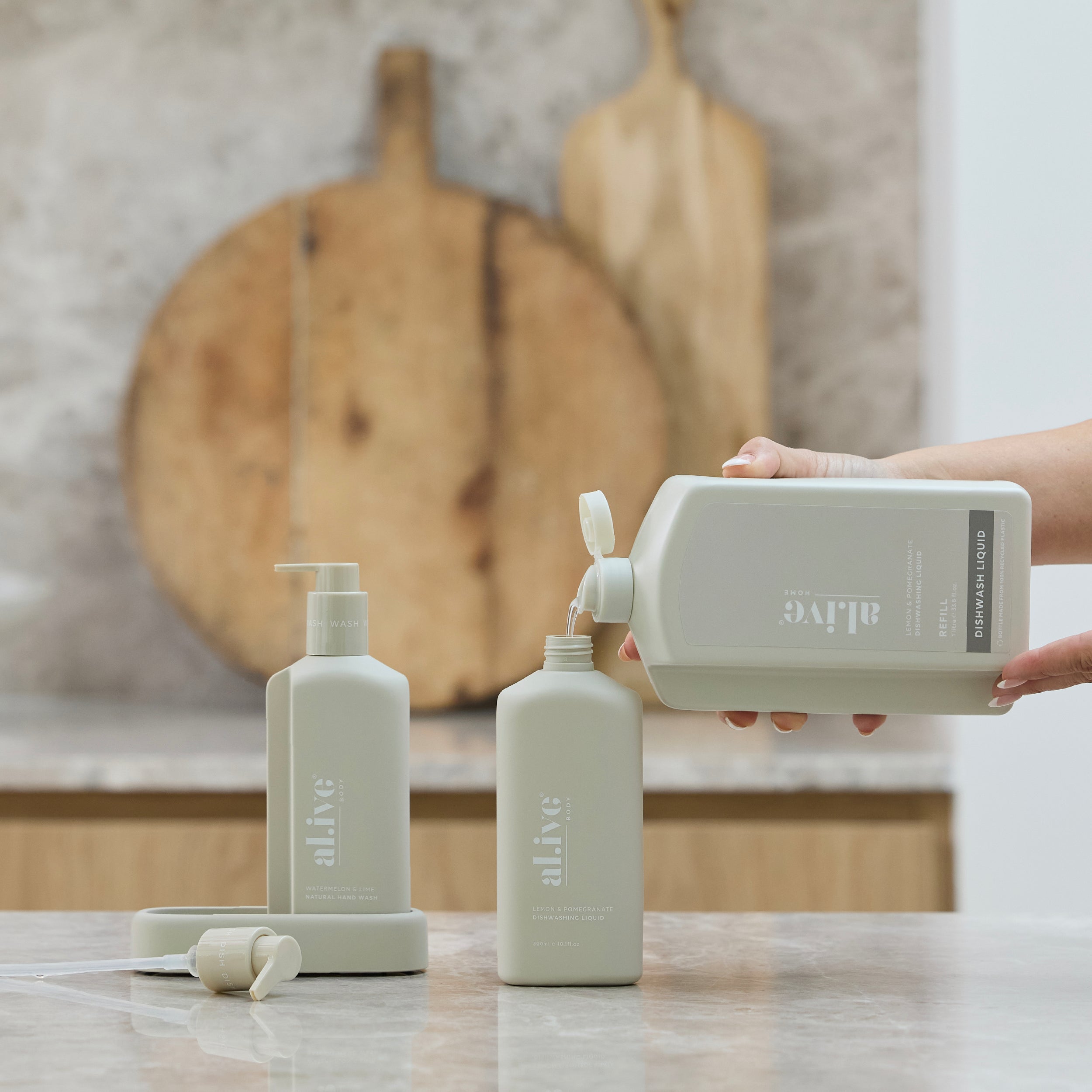 Al.ive - Dish Wash Liquid Refill - Lemon + Pomegranate