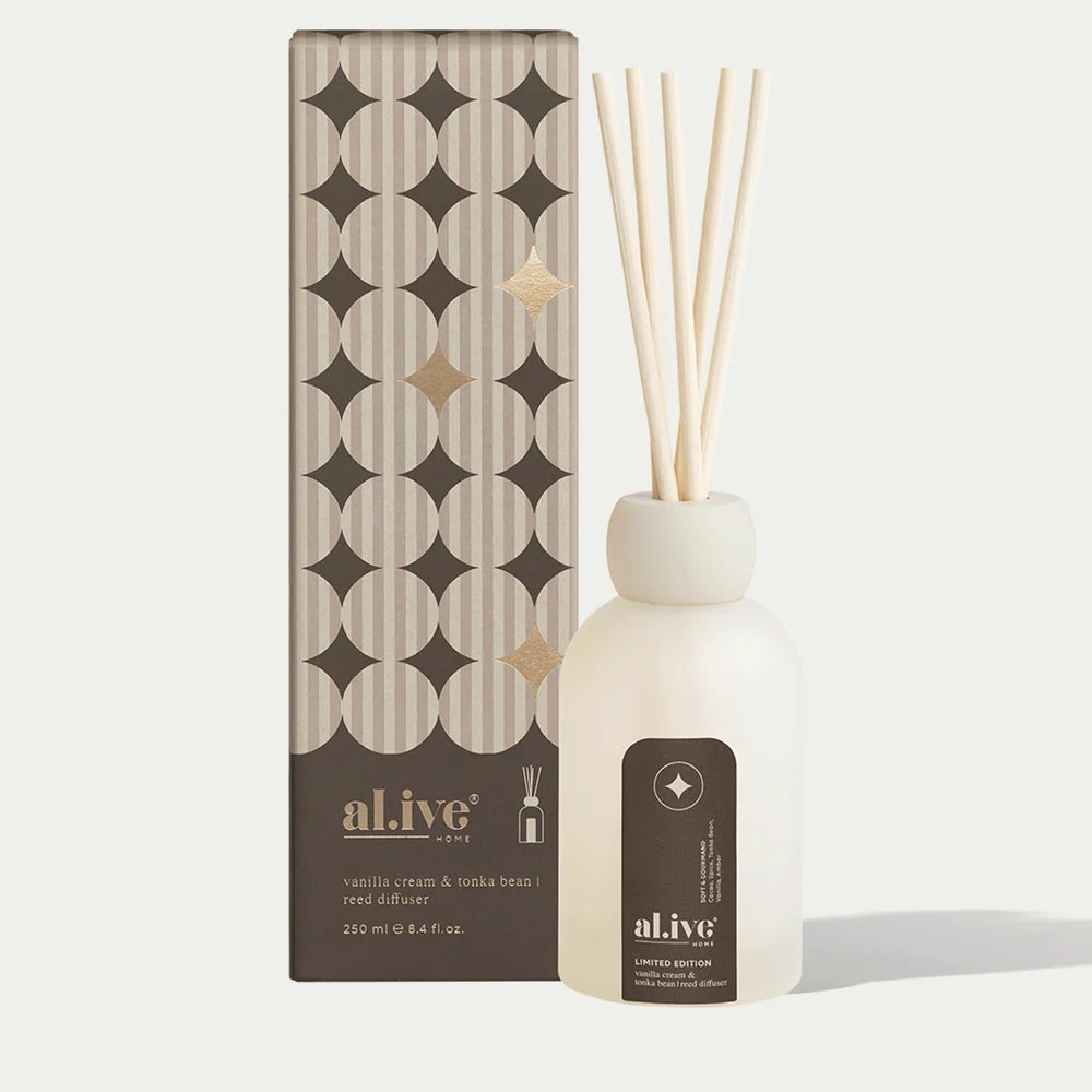 Al.ive - Reed Diffuser - Vanilla Cream + Tonka Bean
