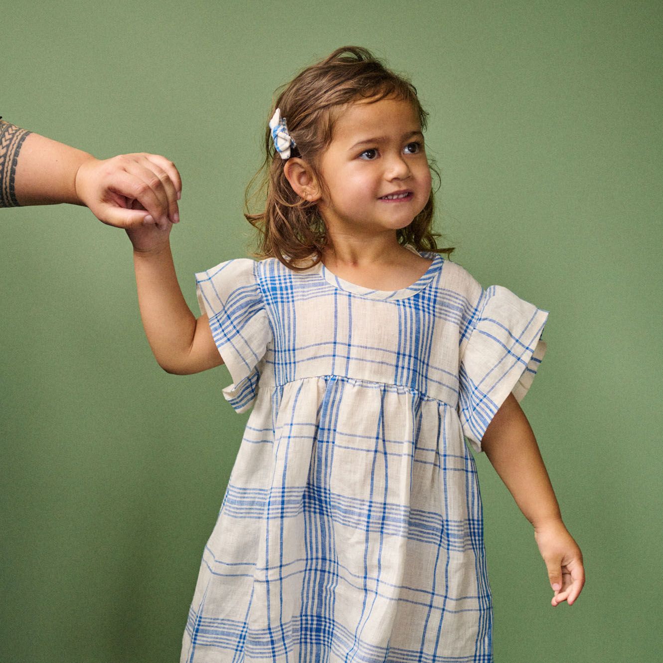 Nature Baby - Bonnie Dress Linen - Clyde Check