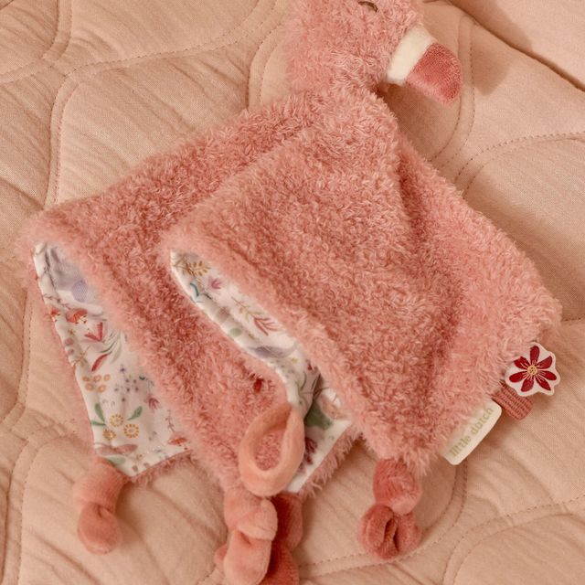 Little Dutch - Safari Friends - Cuddle Cloth Flamingo