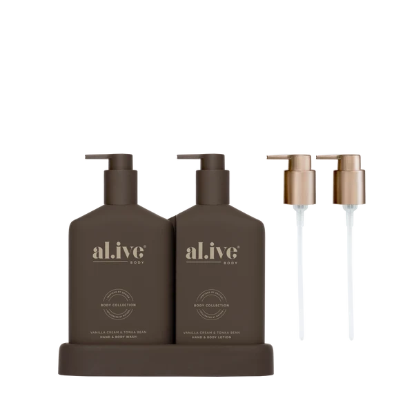 Al.ive - Transformative Wash + Lotion Duo - Vanilla Cream + Tonka Bean