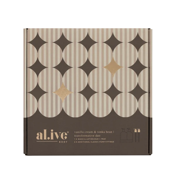 Al.ive - Transformative Wash + Lotion Duo - Vanilla Cream + Tonka Bean