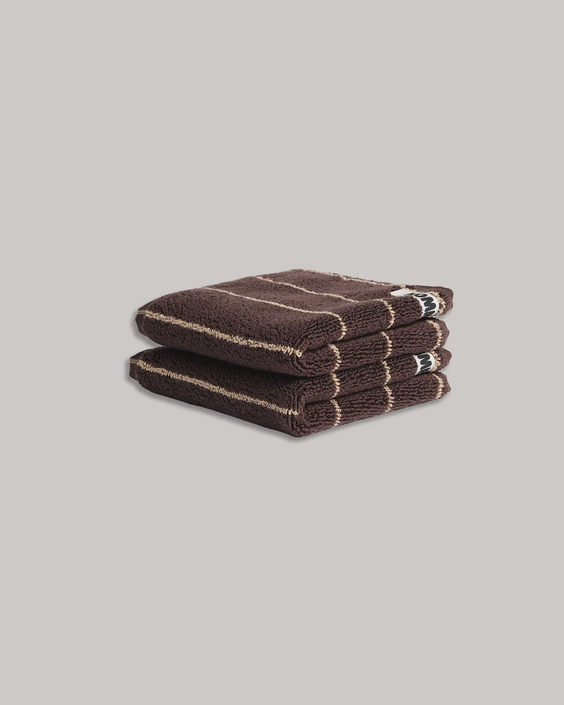 Hommey - 2 Pack Face Washer - Espresso
