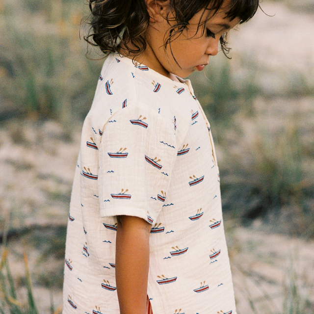 Nature Baby - S/S Caravan Shirt - Row Boats