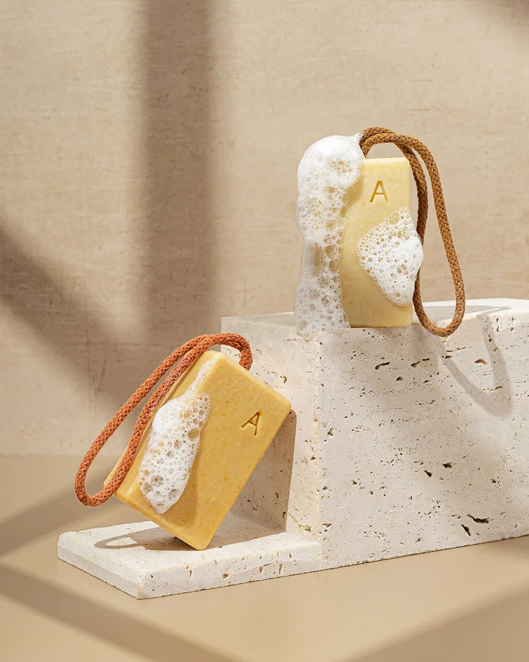 Soap On A Rope - Egg Yolk + New Zealand Glacial Clay