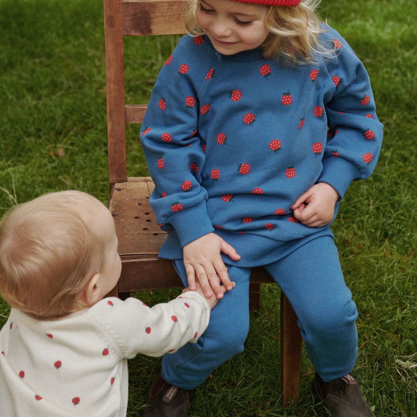 Nature Baby - Emerson Sweater - Raspberry Blue