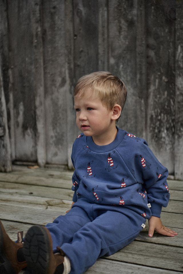 Nature Baby - Sunday Track Pants - Vintage Indigo