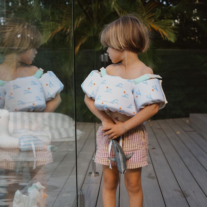 Sunnylife - Floatie Jacket 3-6Y - Sammy the Seagull Blue Wave