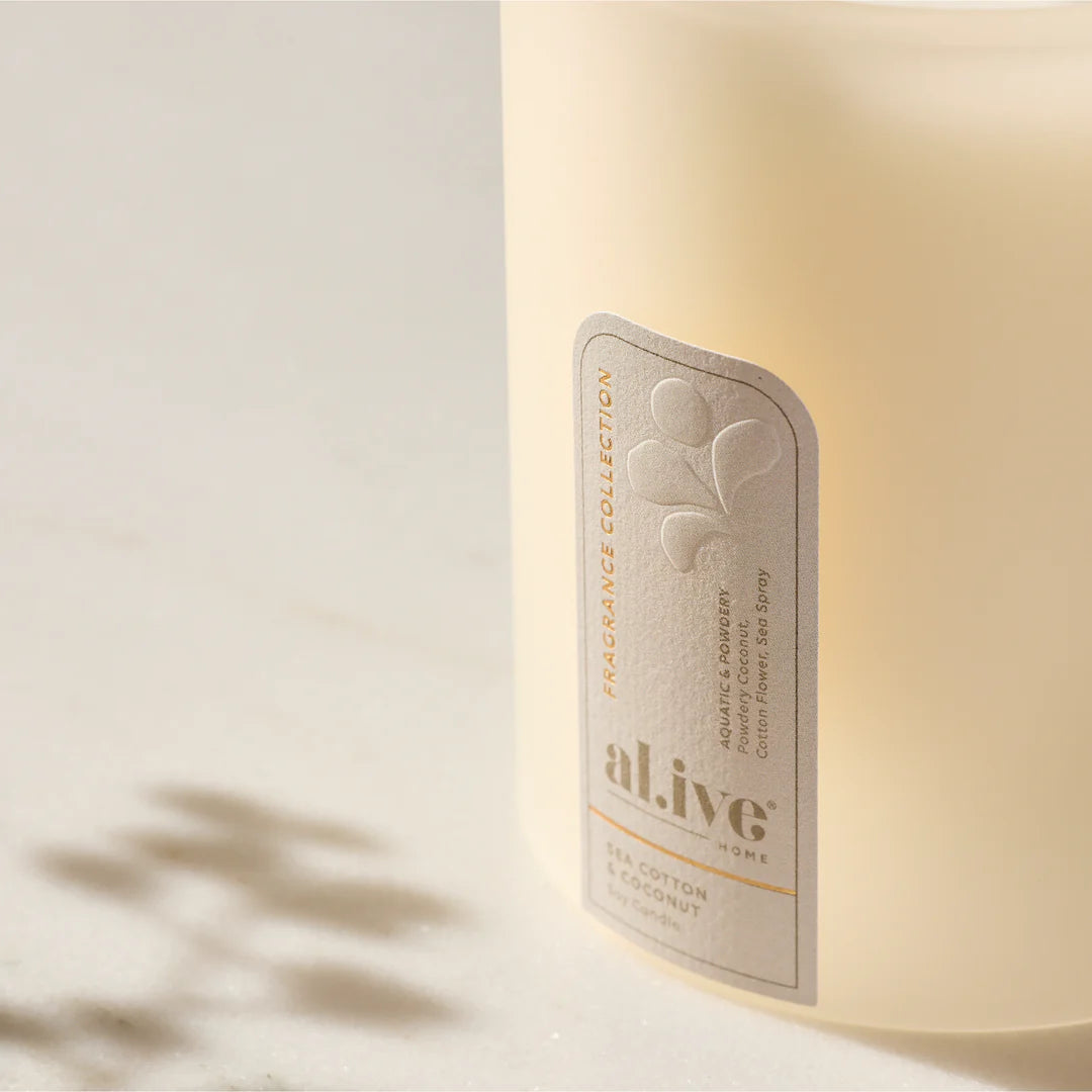 Al.ive - Soy Candle - Sea Cotton + Coconut