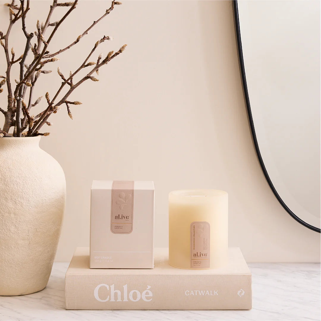 Al.ive - Soy Candle - Apricot + Sweet Fig