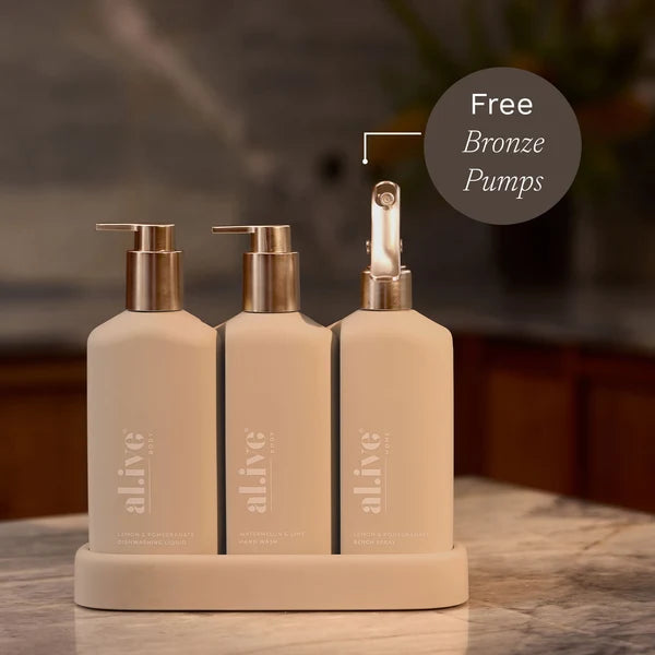 Al.ive - Stone Kitchen Trio | Bronze Edition - Lemon + Pomegranate + Watermelon + Lime