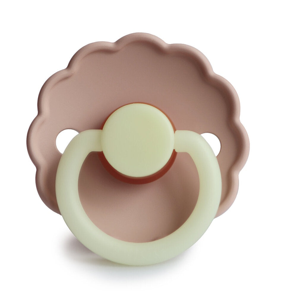 Frigg Pacifier - Latex - Daisy Night Glow