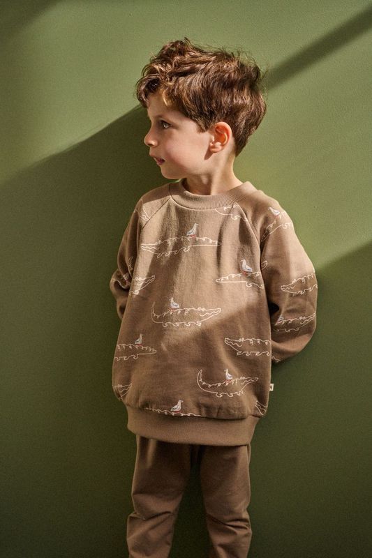 Nature Baby - Emerson Sweater - Curious Crocodiles