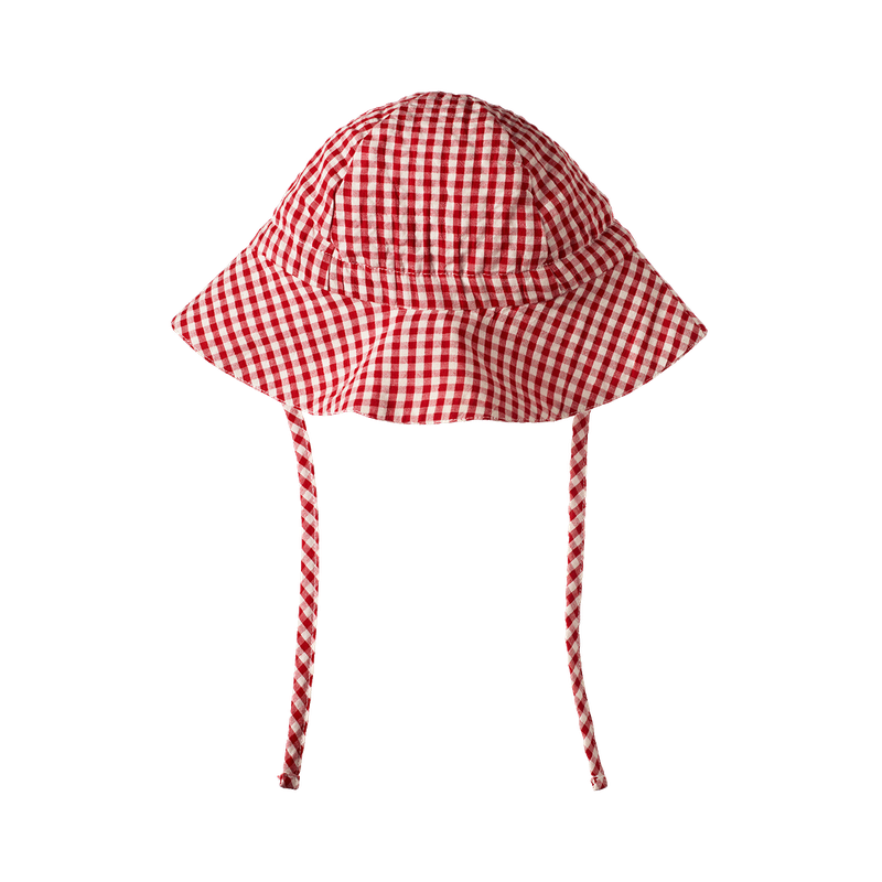 Nature Baby - Gingham Sunhat - Red Check