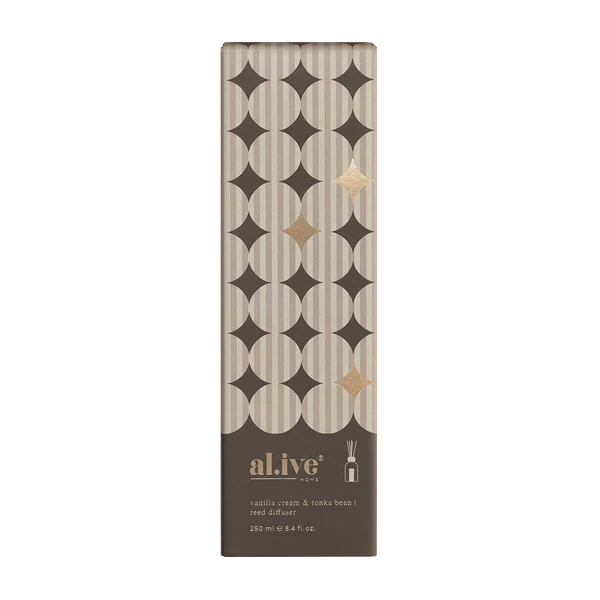 Al.ive - Reed Diffuser - Vanilla Cream + Tonka Bean
