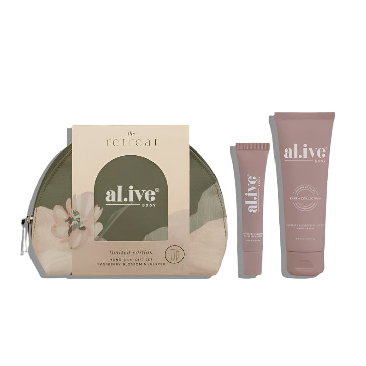 Al.ive - Hand Cream + Lip Butter Gift Set - Raspberry Blossom + Juniper