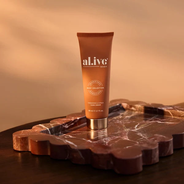 Al.ive - Hand Cream Cracker - Cinnamon + Citrus