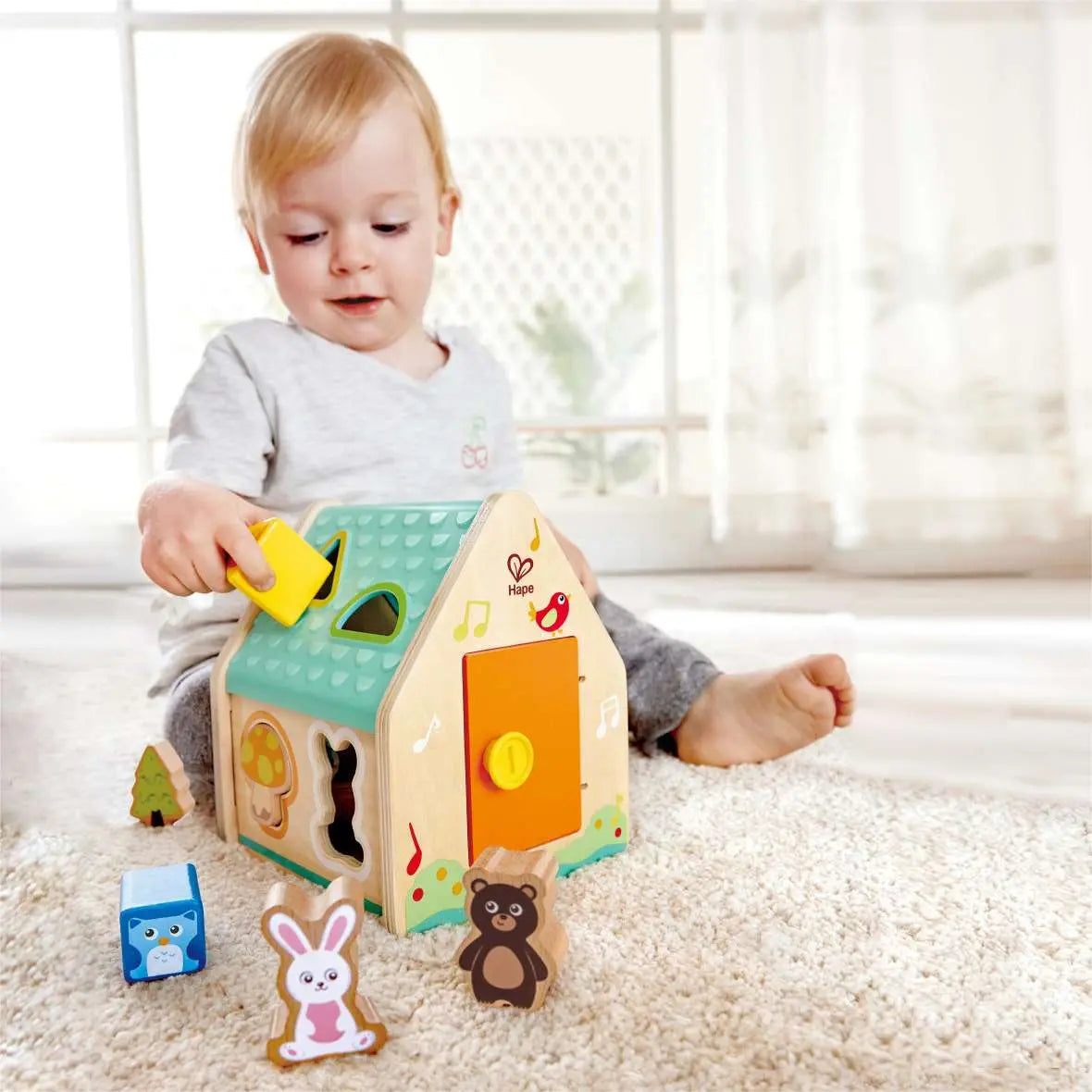 Hape - Critter House Shape Sorter