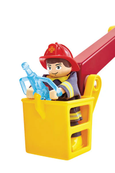 Hape - Siren + Lights Toy Fire Truck