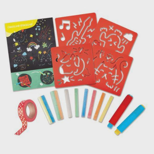 Hape - Chalks + Stencils Art