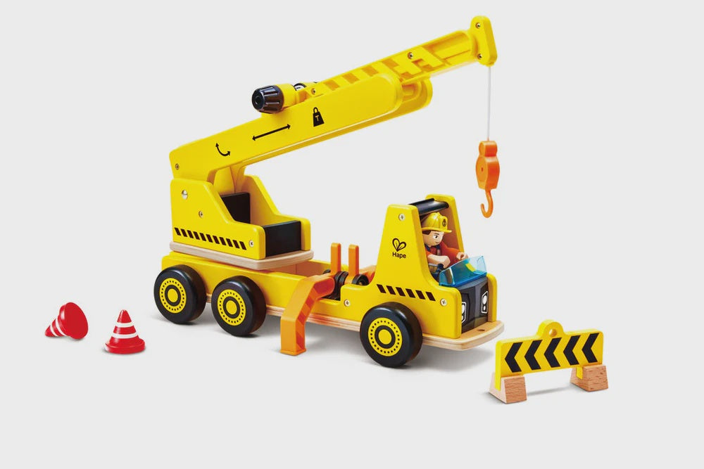 Hape - Mobile Crane + Construction Set