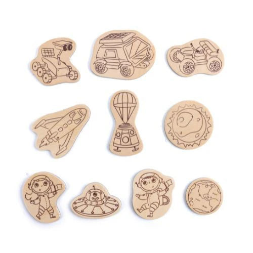 Hape - Storytelling DIY Magnets Mars Space Life
