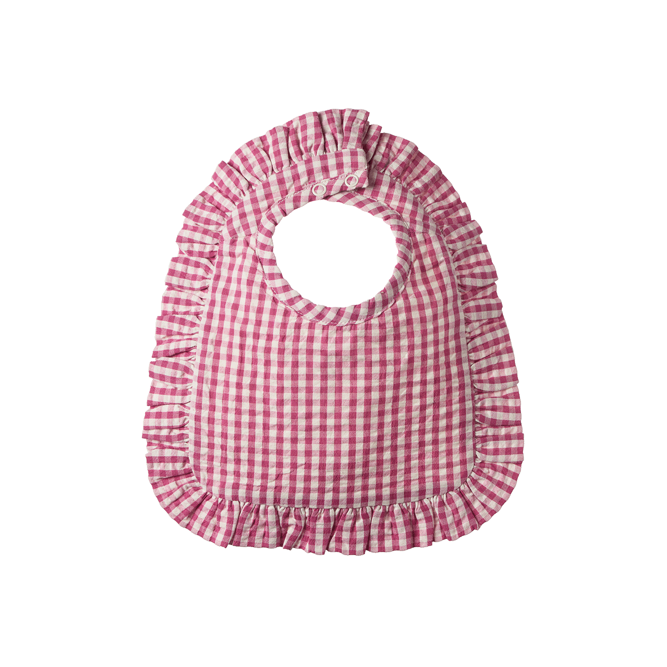 Nature Baby - Hetty Ruffle Bib - Jam Check