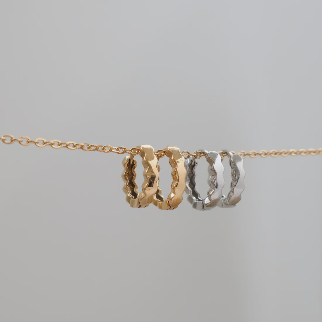 Katyb Jewellery - Earrings - Hex Hoop