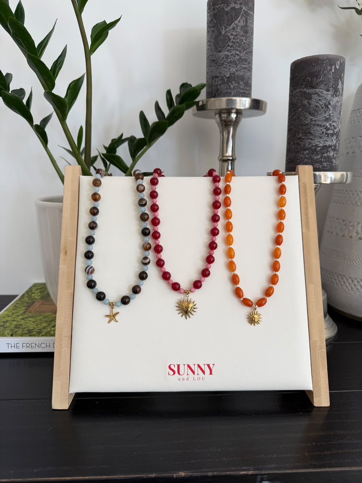 Sunny + Lou - Mahala ‘Flame Heart’ Necklace