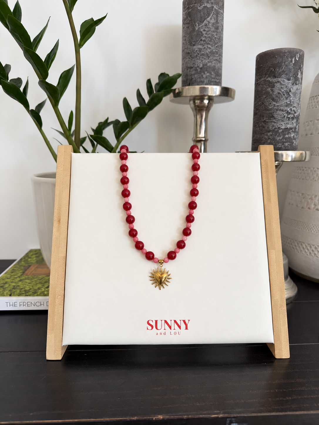 Sunny + Lou - Mahala ‘Flame Heart’ Necklace