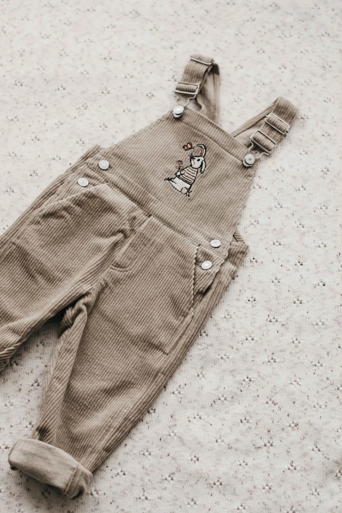 Bencer + Hazelnut - Overalls - Khaki Bunny