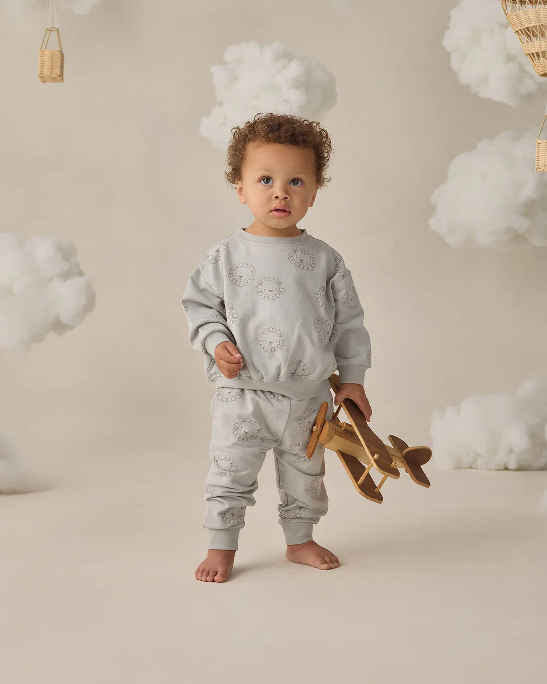 Quincy Mae - Relaxed Sweatshirt - Lions Sky