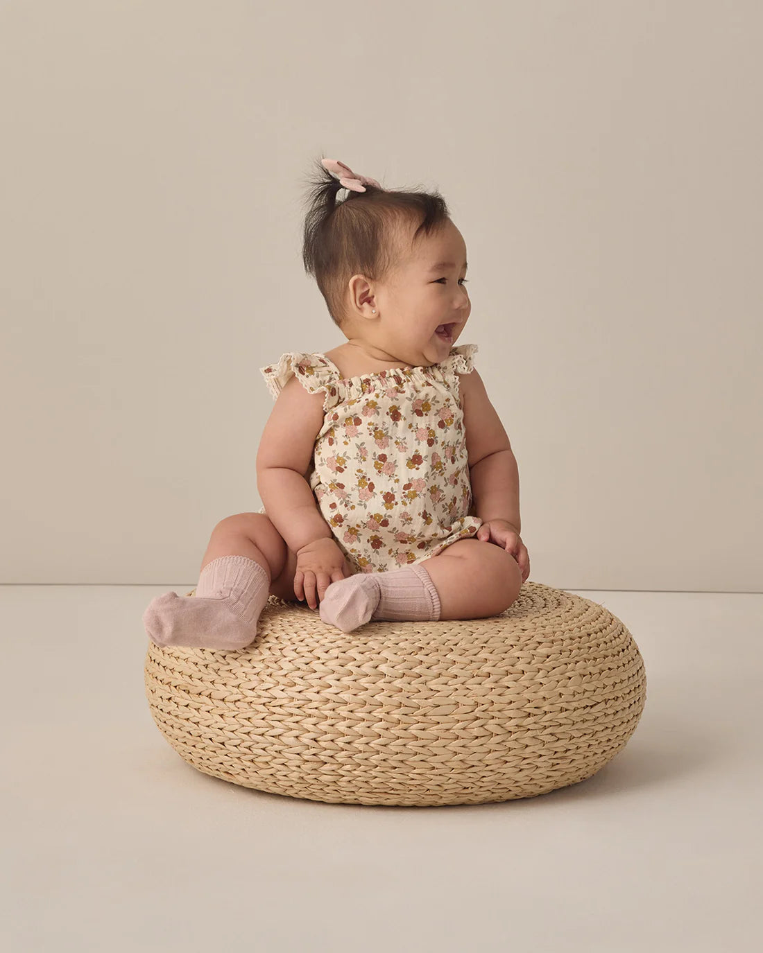 Quincy Mae - Bonnie Romper - Bloom