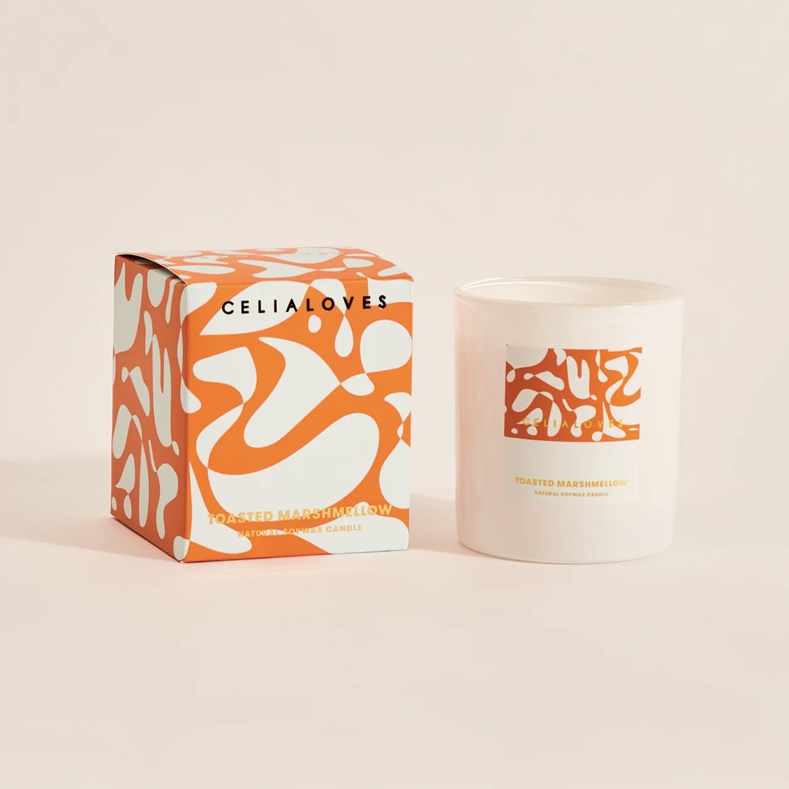 Celia Loves - Scented Soy Candles - Toasted Marshmellow