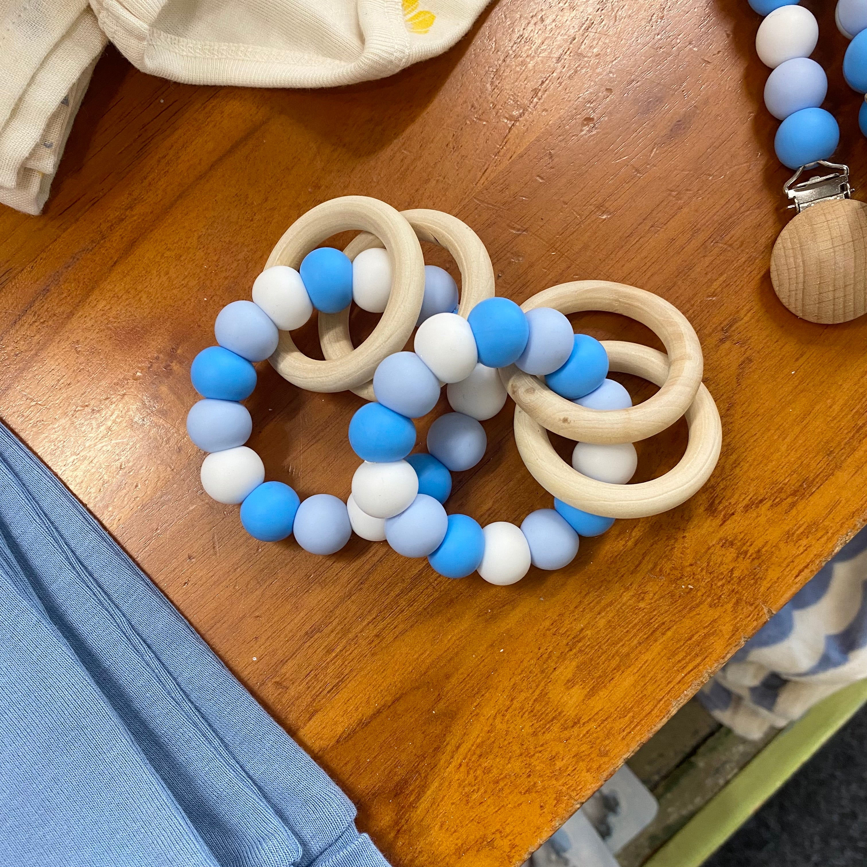 Tiny Creations - Blue + White